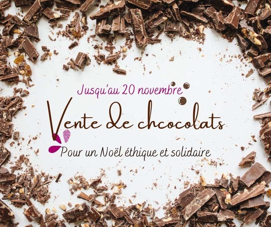 Vente de chocolats de Noël